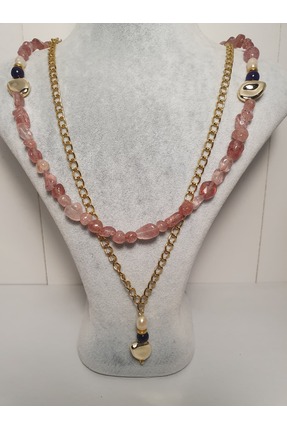 ANKA Accessories "Pembe Düşler" Doğal Taş Kolye