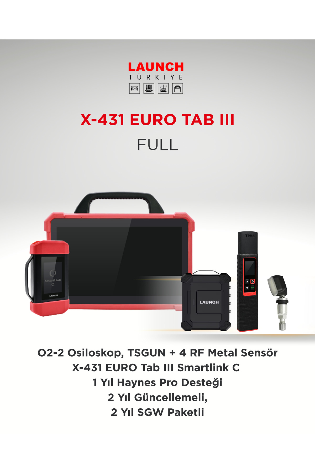 tachyon13さま専用③ Launch X-431 EURO Tab III ARIZA TESPİT CİHAZI / FULL - Fiyatı