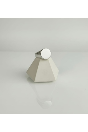 Silver Hunters Erkek Şövalye Gümüş Yüzük Yuvarlak Model Şövalye 925 Ayar Gümü...