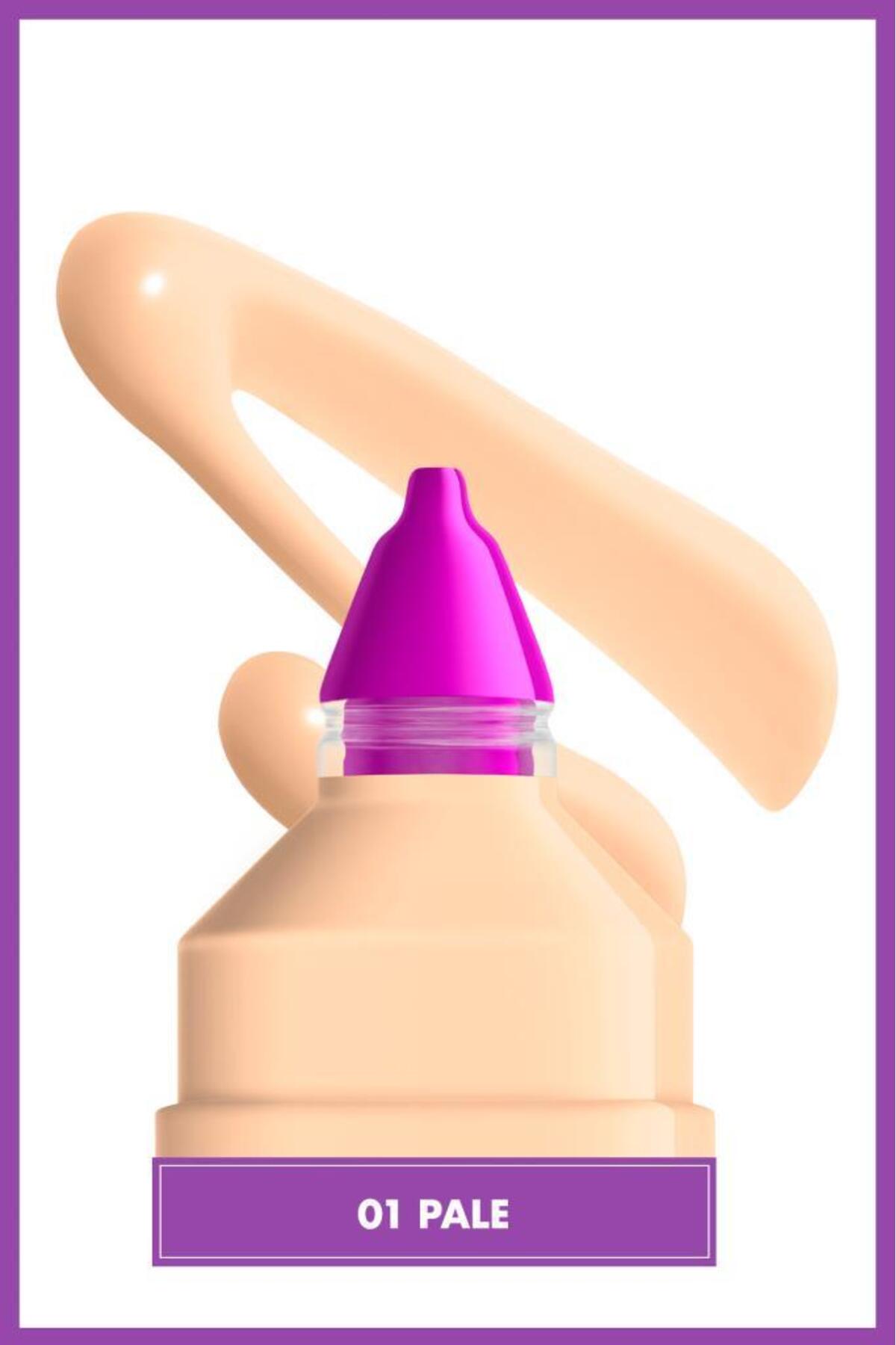 کرم پودر مات نرم Make’ Em Wonder شماره 01 - رنگ پریده — بژ NYXMAKEMWONDERFNDT — تصویر 3 از 9