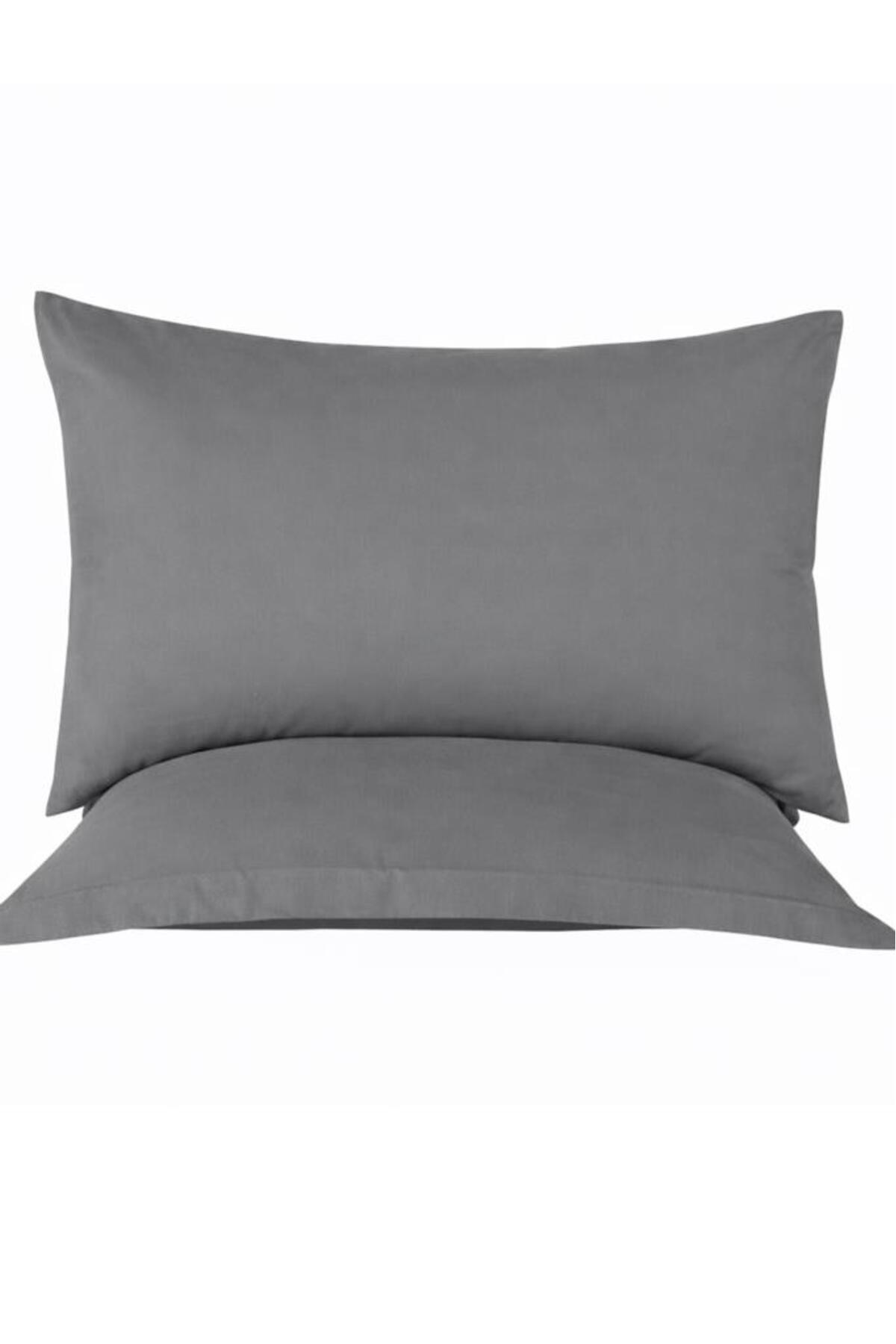 Almond 2-Piece Pillowcase Anthracite