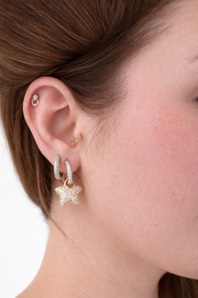 SY AKSESUAR İkili Zirkon Küpe