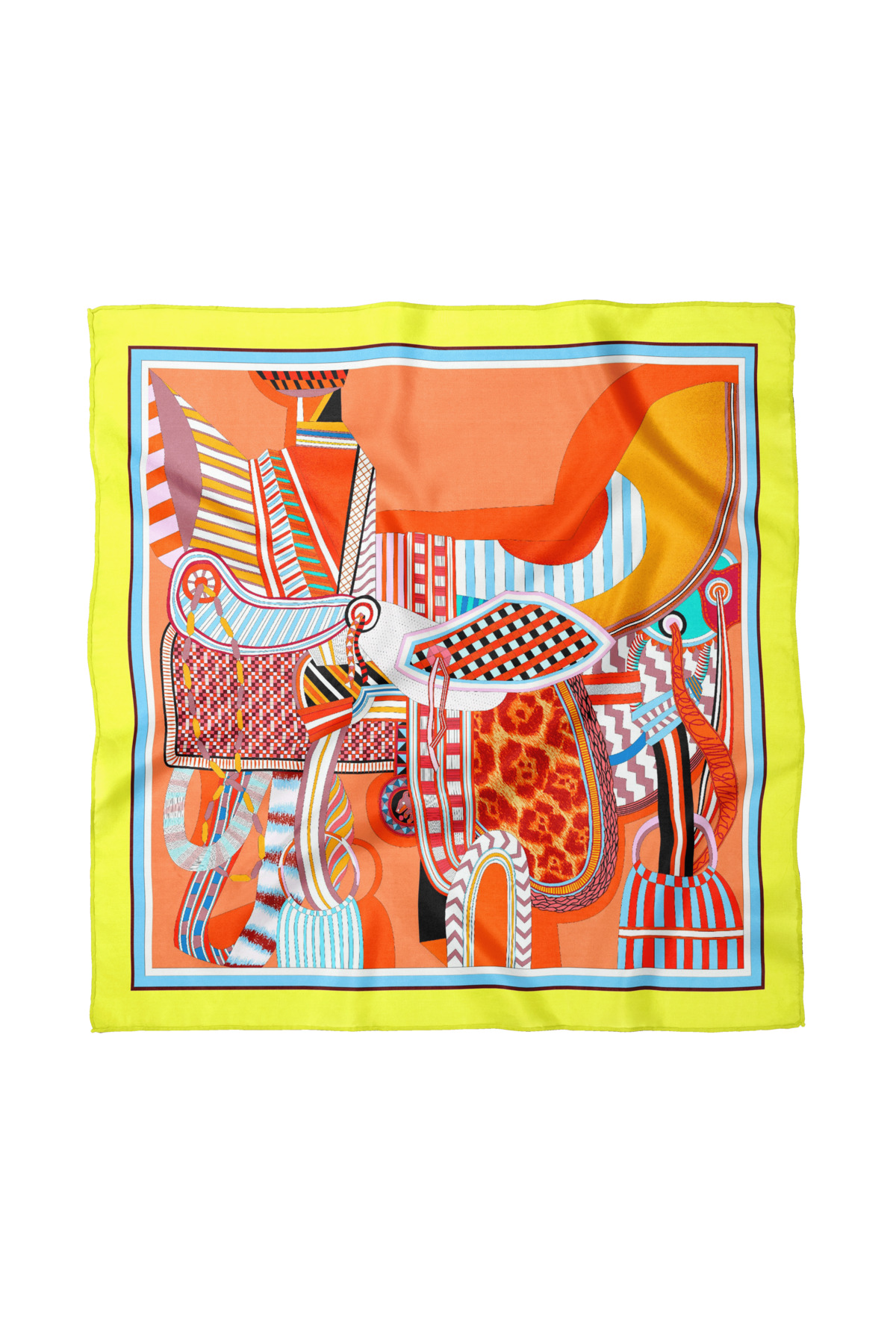 Artistic Patterned Scarf / Bandana 50x50cm