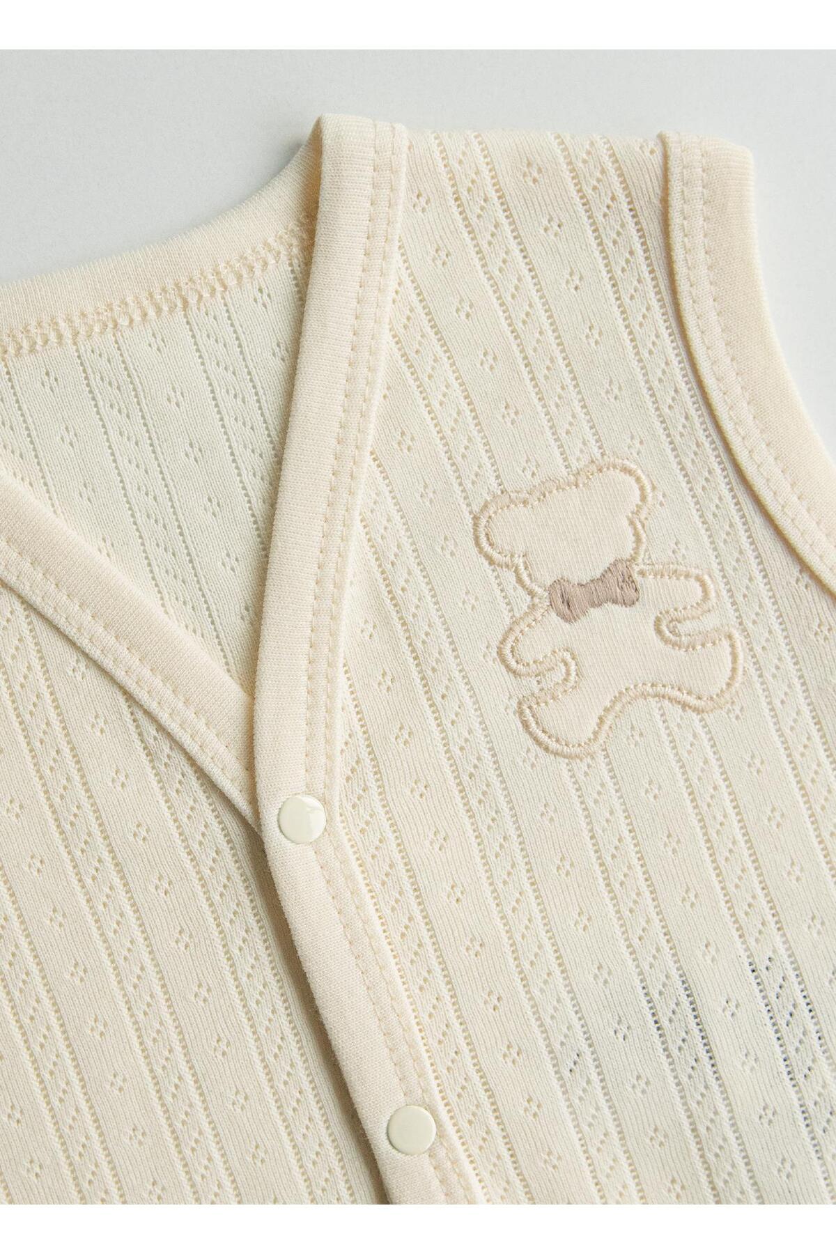 kitikate Organik Jeremy Yelek Natural fotoğrafı 4 (önizleme)