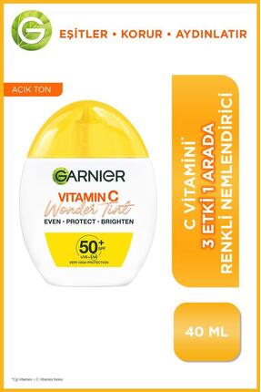 Garnier C Vitamini Wonder Tint 3 Etki 1 Arada Renkli Nemlendirici Açık Ton, S...