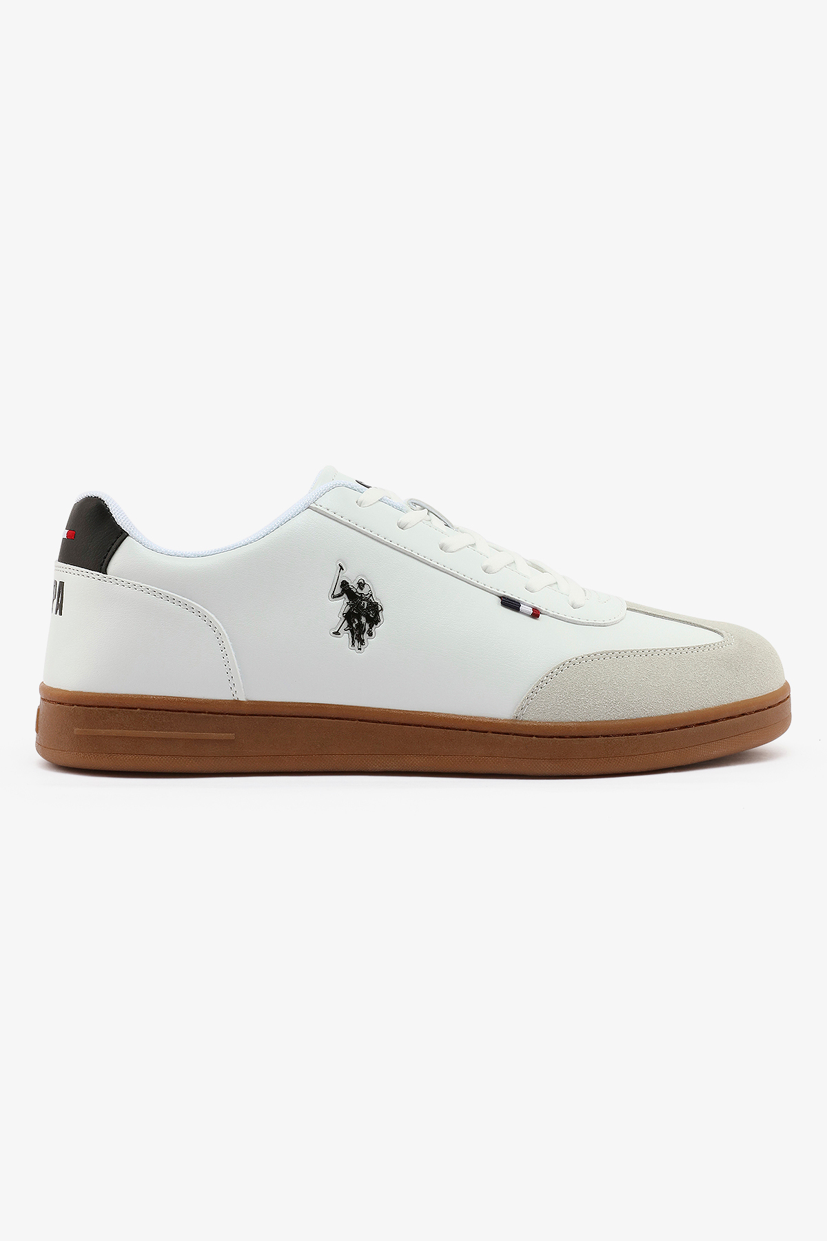 U.S. Polo Assn. Men's White Sneakers - Lightweight, Breathable and Comfortable Shoes