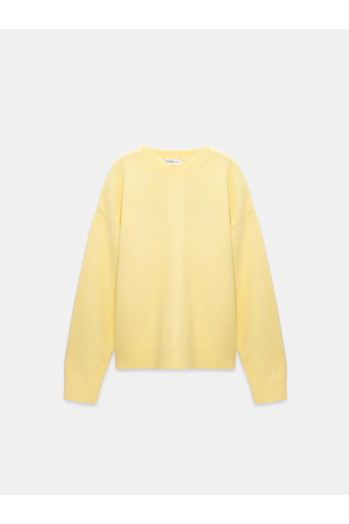 Dilvin  10640 Bisiklet Yaka Yumuşak Dokulu Kazak-Sarı