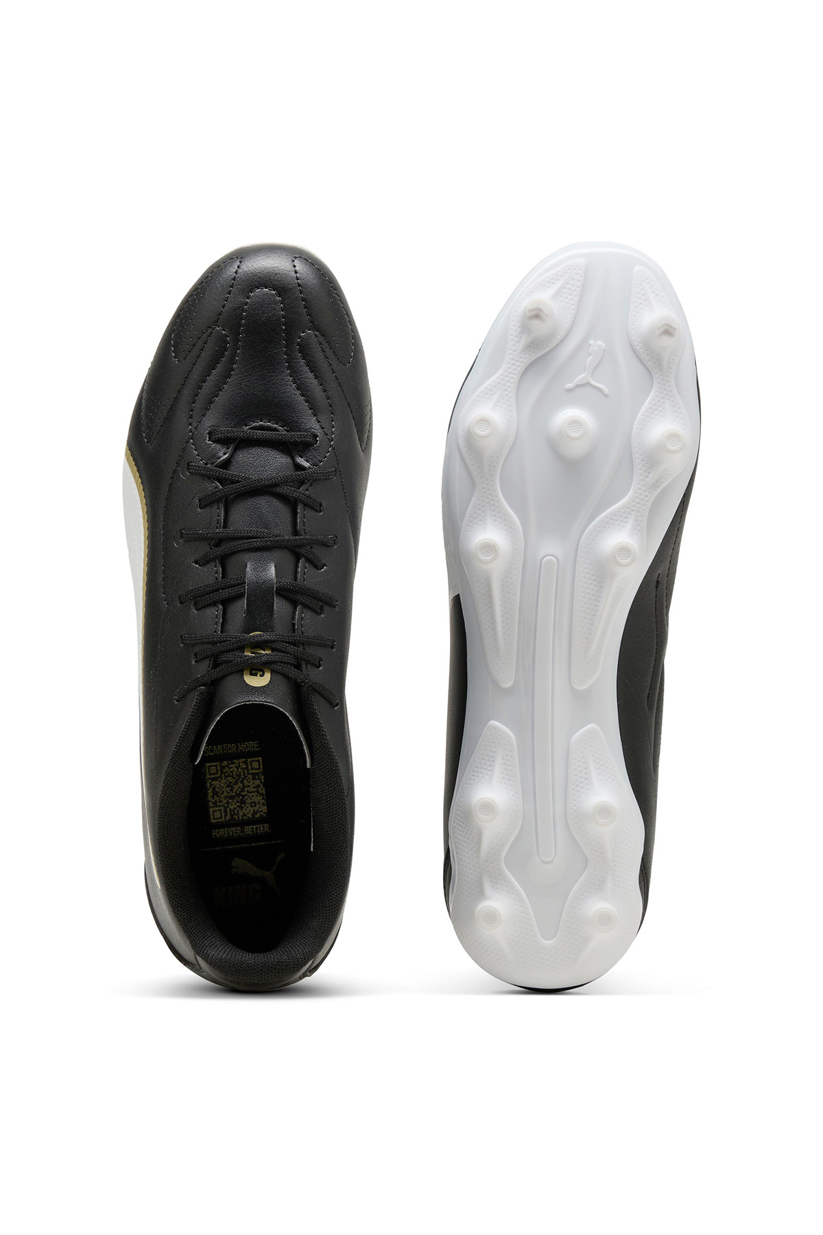 Puma King 20 Play Fg/Ag Erkek Siyah Futbol Krampon 10873202 görsel 3