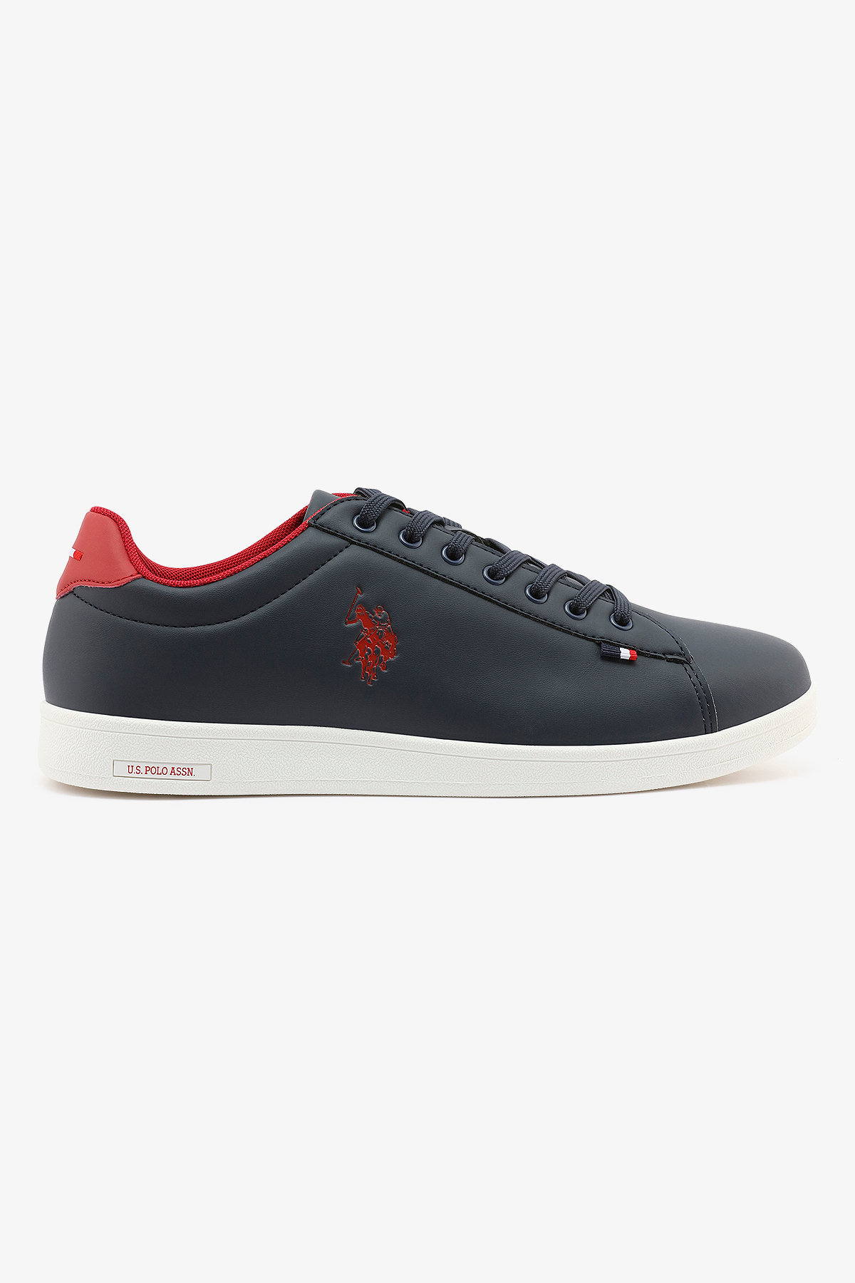 U.S. Polo Assn. Men's Navy with White Sneakers - Lightweight, Breathable and Comfortable Shoes