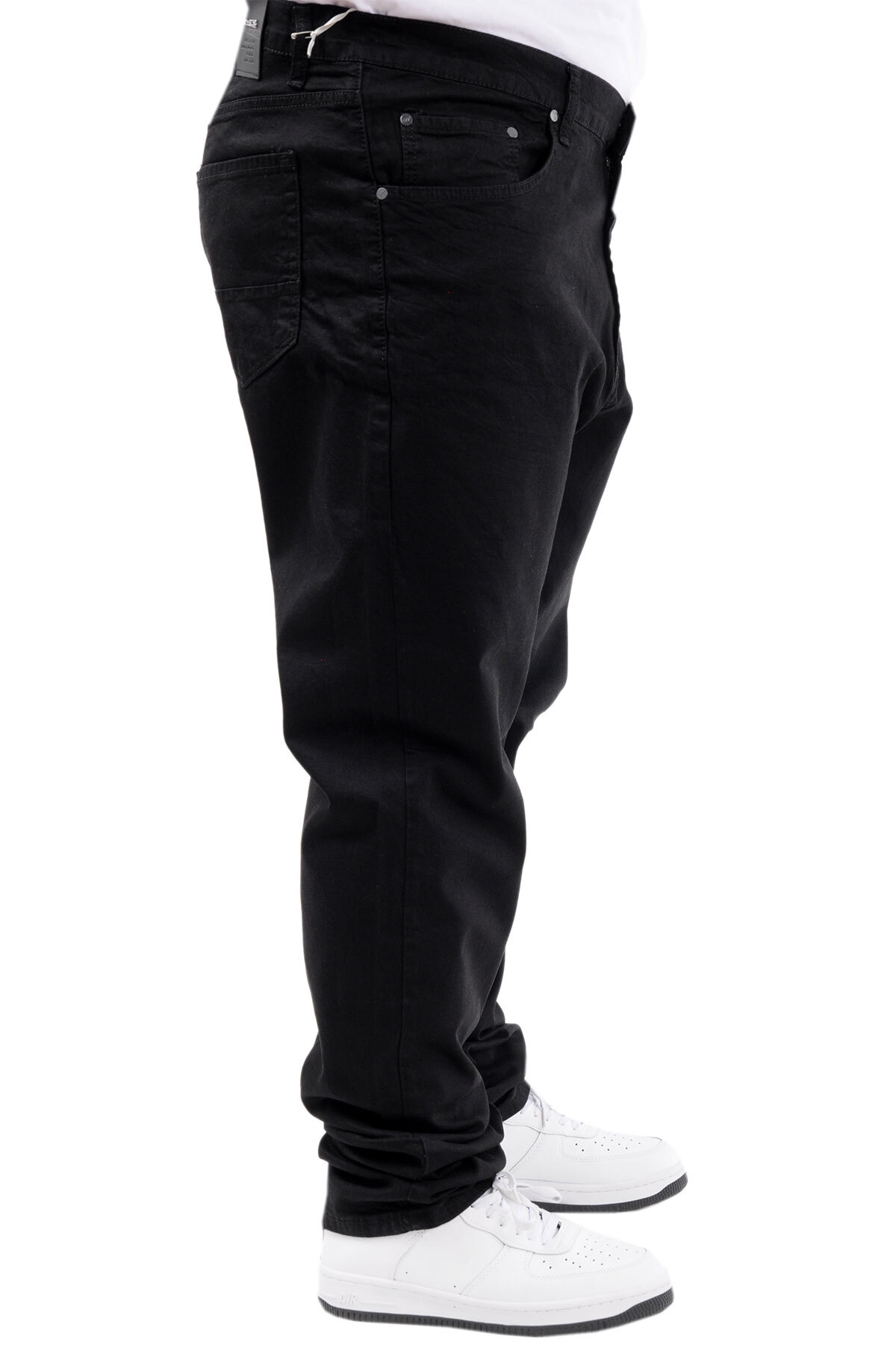 ModeXL Mode XL Büyük Beden Erkek Kot Pantolon Klasik NEPTN 24900 Siyah görsel 3