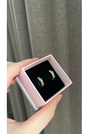 ATELİER GİZEM Kız çocuk kararmaz gold çelik halka çocuk küpesi