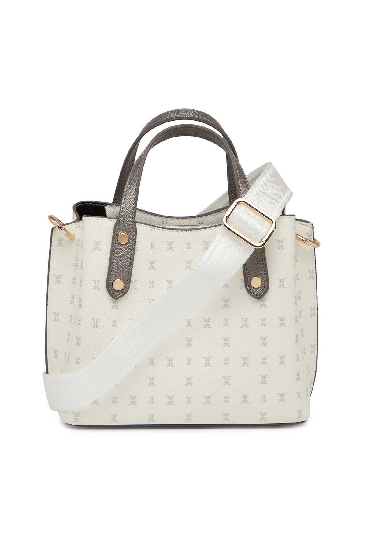 Tergan  Beyaz Print Kadın Çapraz Askılı Çanta - S1WPR0000806-U1A - Görsel 3