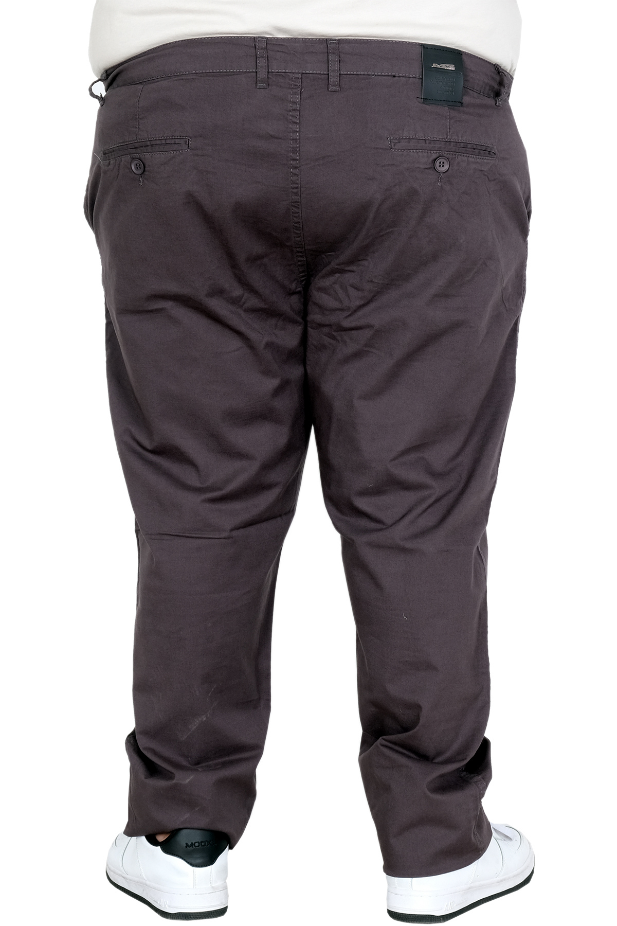 ModeXL Mode XL Büyük Beden Erkek Keten Milano Chino Pantolon 20850 ANTRASIT görsel 4