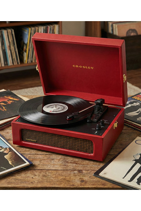 CROSLEY Voyager Renkli Bluetoothlu Dahili Hoparlörlü 3 Devirli Retro Pikap Pl...