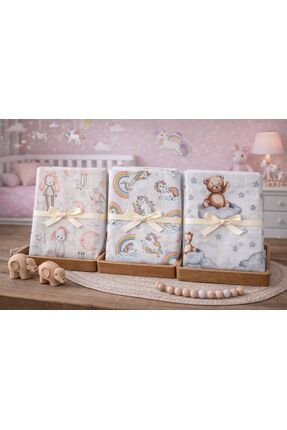 Pico Baby Çok Amaçlı Müslin Örtü & Battaniye / 3'lü Set / %100 Pamuk / Oeko-t...
