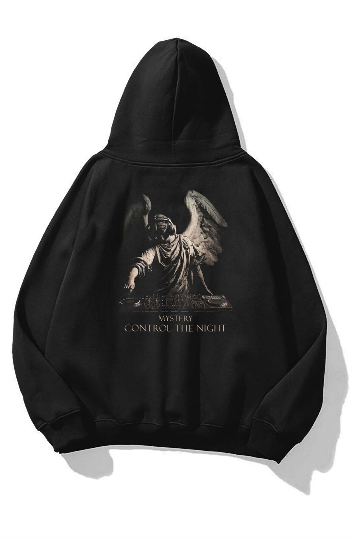 Co Trendiz Unisex Mystery Control the Night Sweatshirt Siyah