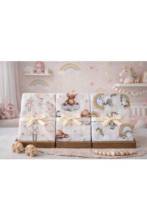 Pico Baby Çok Amaçlı Müslin Örtü & Battaniye / 3'lü Set / %100 Pamuk / Oeko-t...