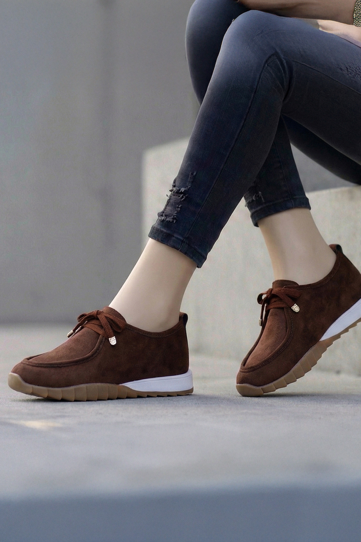 NEW YORK 057 Women's Colored Sole Sneaker Hiking Shoes