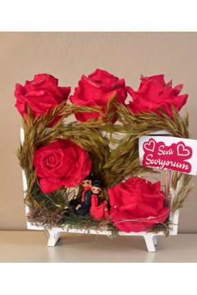 hammade Sevgililer günü dekoratif güllü dekoratif