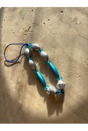 TakıcımMila Mavi Gri Telefon Charmı