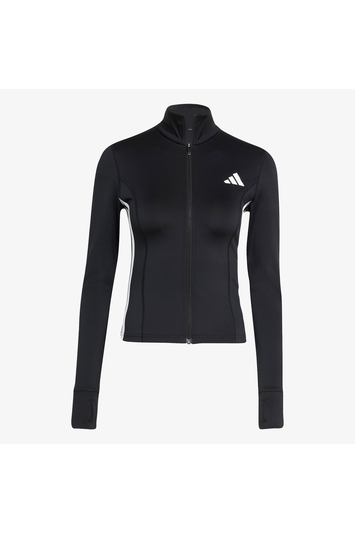 adidas Workout Essentials 3 Bantlı Kadın Siyah Antrenman Eşofman Üstü görsel 6