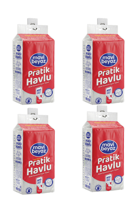 Mavi Beyaz Pratik Havlu 500 Yaprak - Yeni Nesil Çok Amaçlı Kağıt Havlu (Asma ...