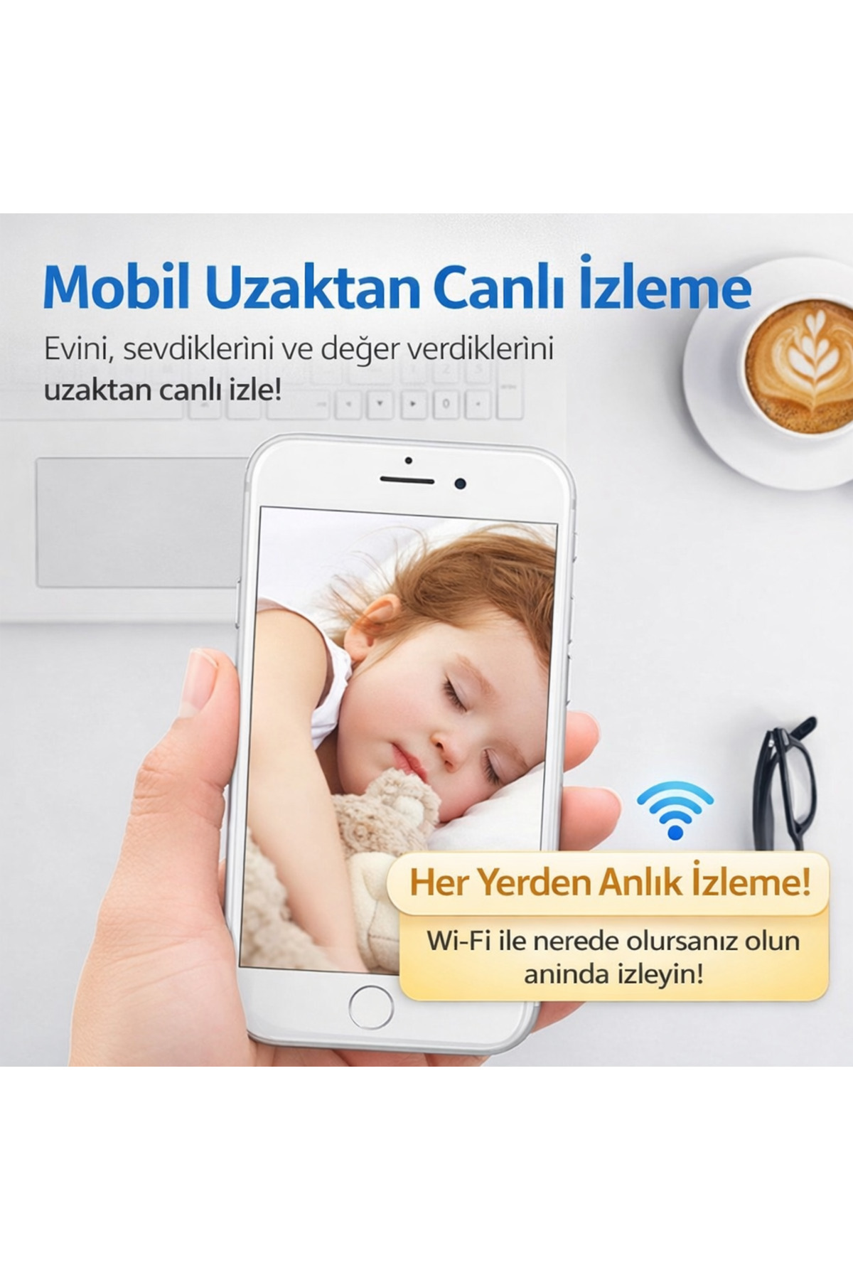 MİNGODAN WiFi Mini Güvenlik Kamerası 1080P Full HD | Uzaktan Canlı İzleme | Çoklu Kullanıcı Destekli fotoğrafı 3 (önizleme)