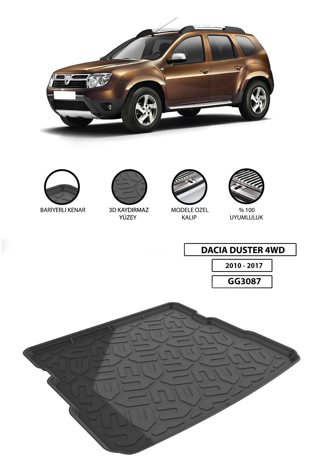 Dacia Duster 4Wd 2010-2017 Bagaj Havuzu