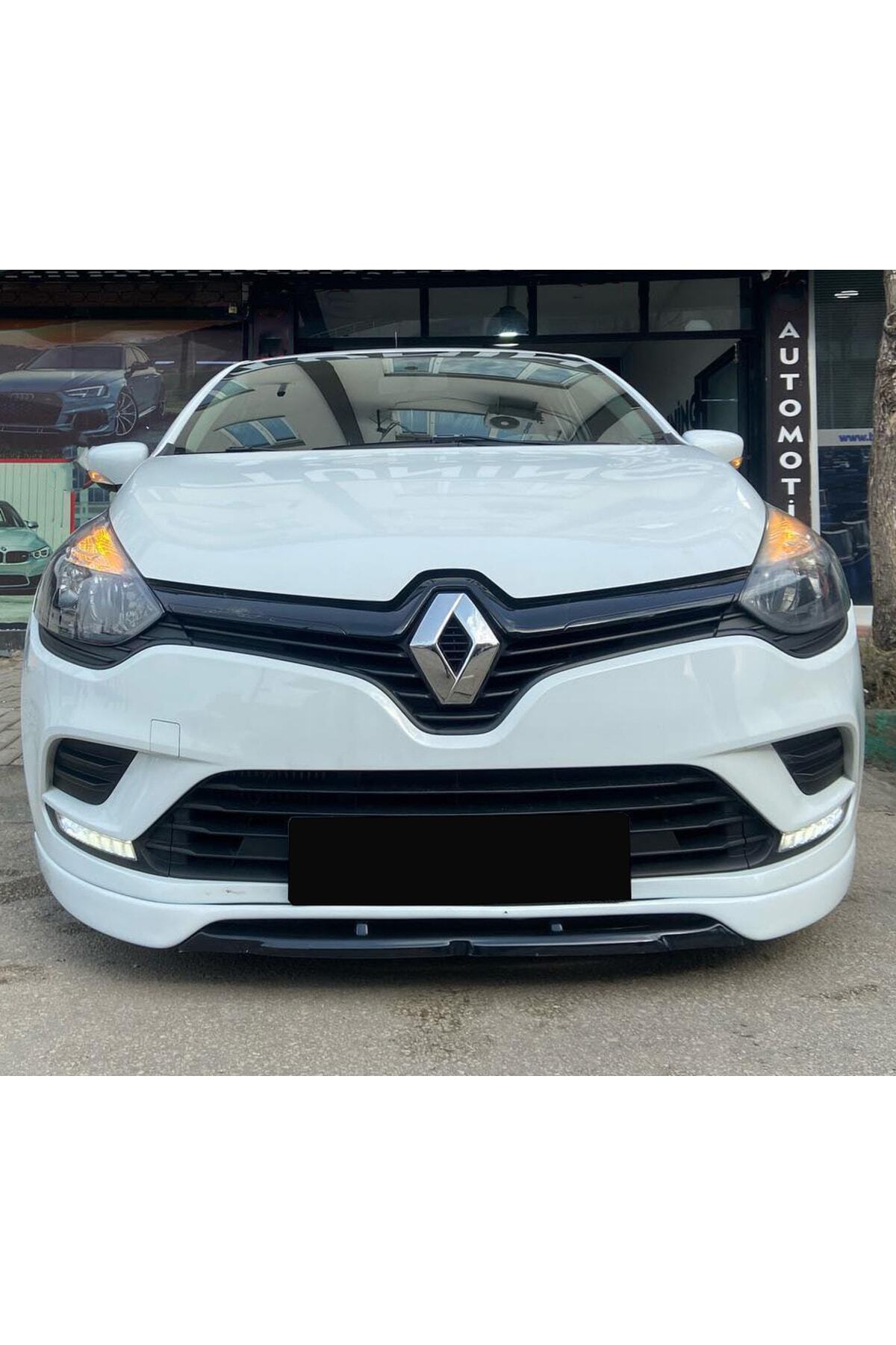 Renault Clio 4 2016-2019 Makyajlı Kasa uyumlu Boyasız plastik 2 Parça Ön Ek