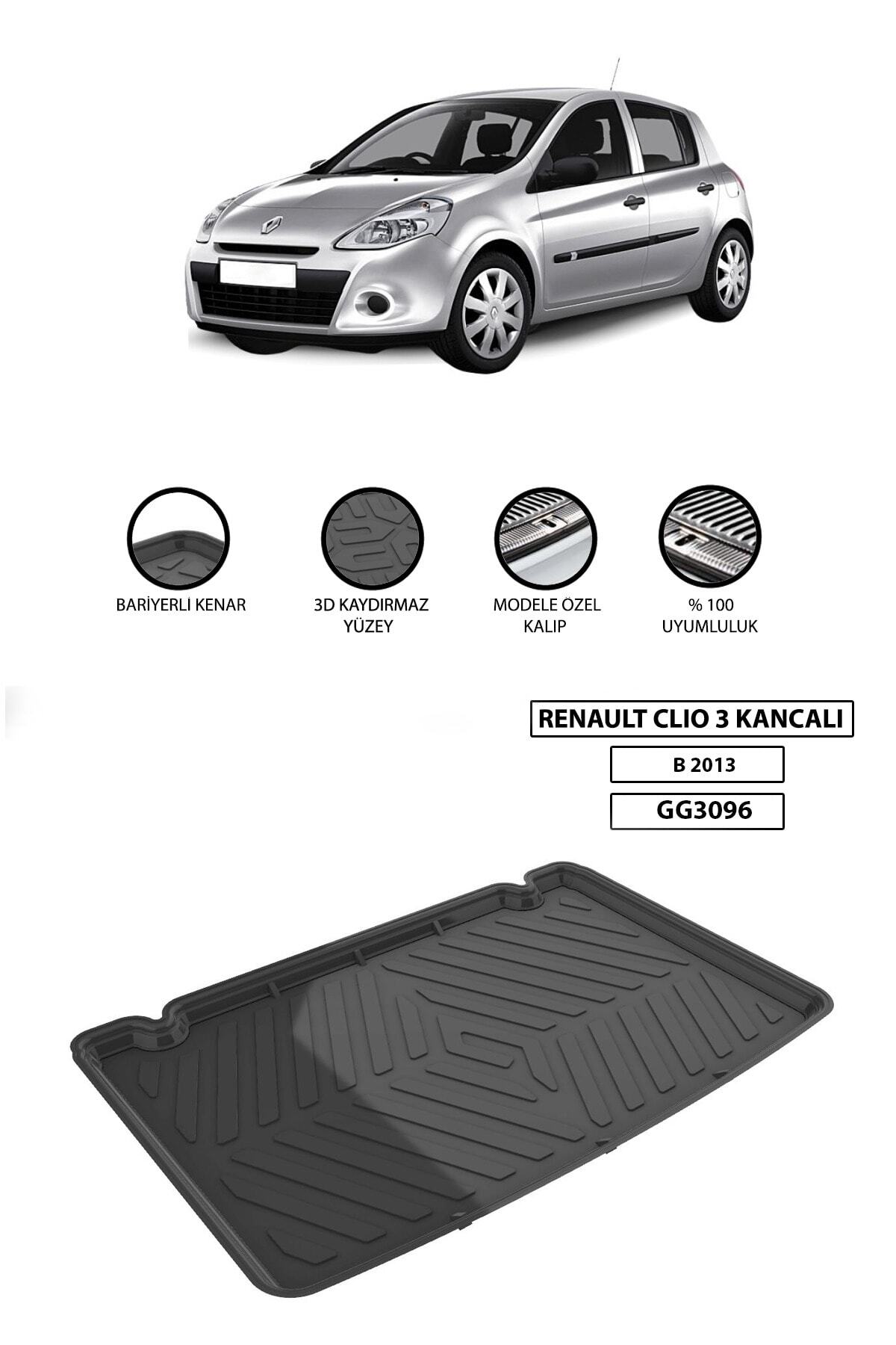 Renault Clio 4 2008-2012 Bagaj Havuzu
