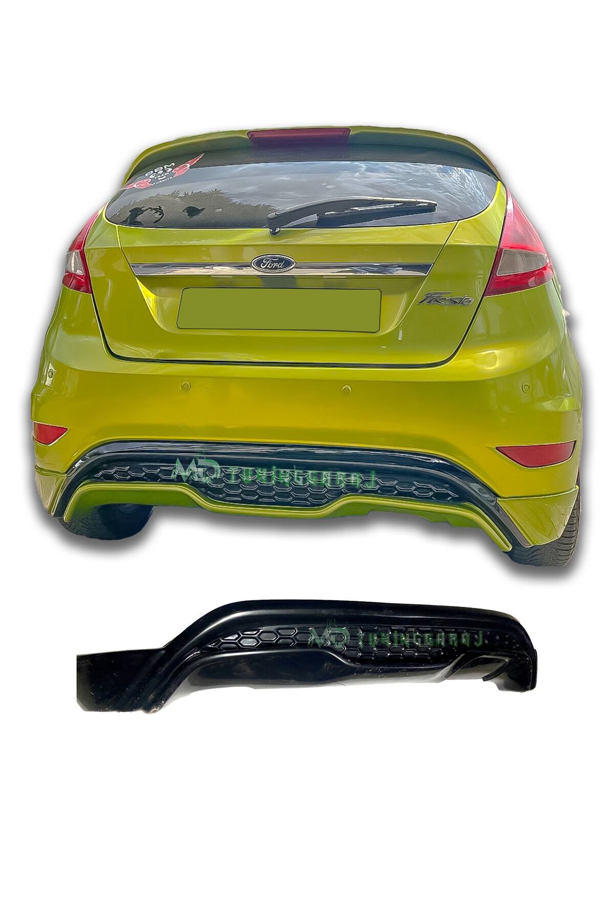 Ford Fiesta 2009-2017 uyumlu Parlak Siyah plastik St Difüzör
