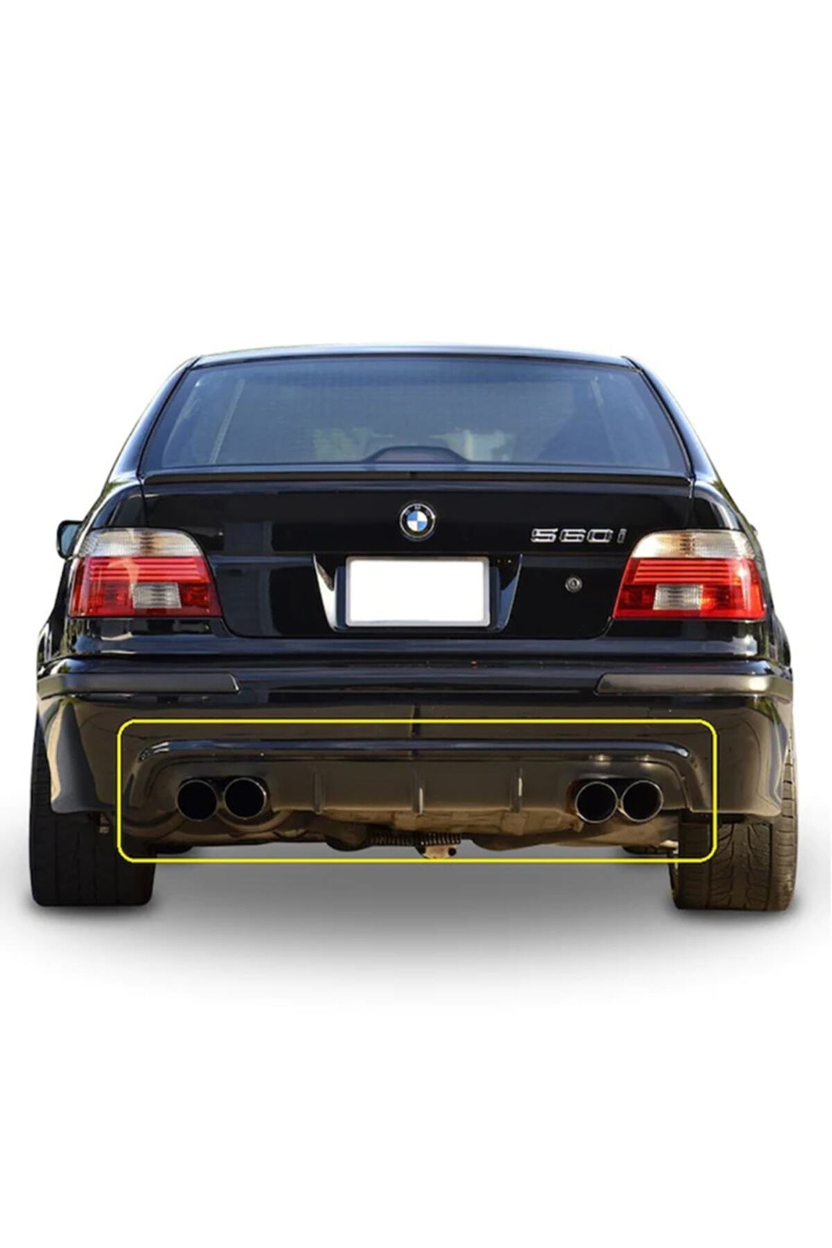 Bmw E39 5 Serisi M5 Difüzör Piona Black Sağ Sol Çiftli Çıkış plastik