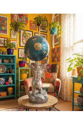 kocaycraft Atlas heykeli