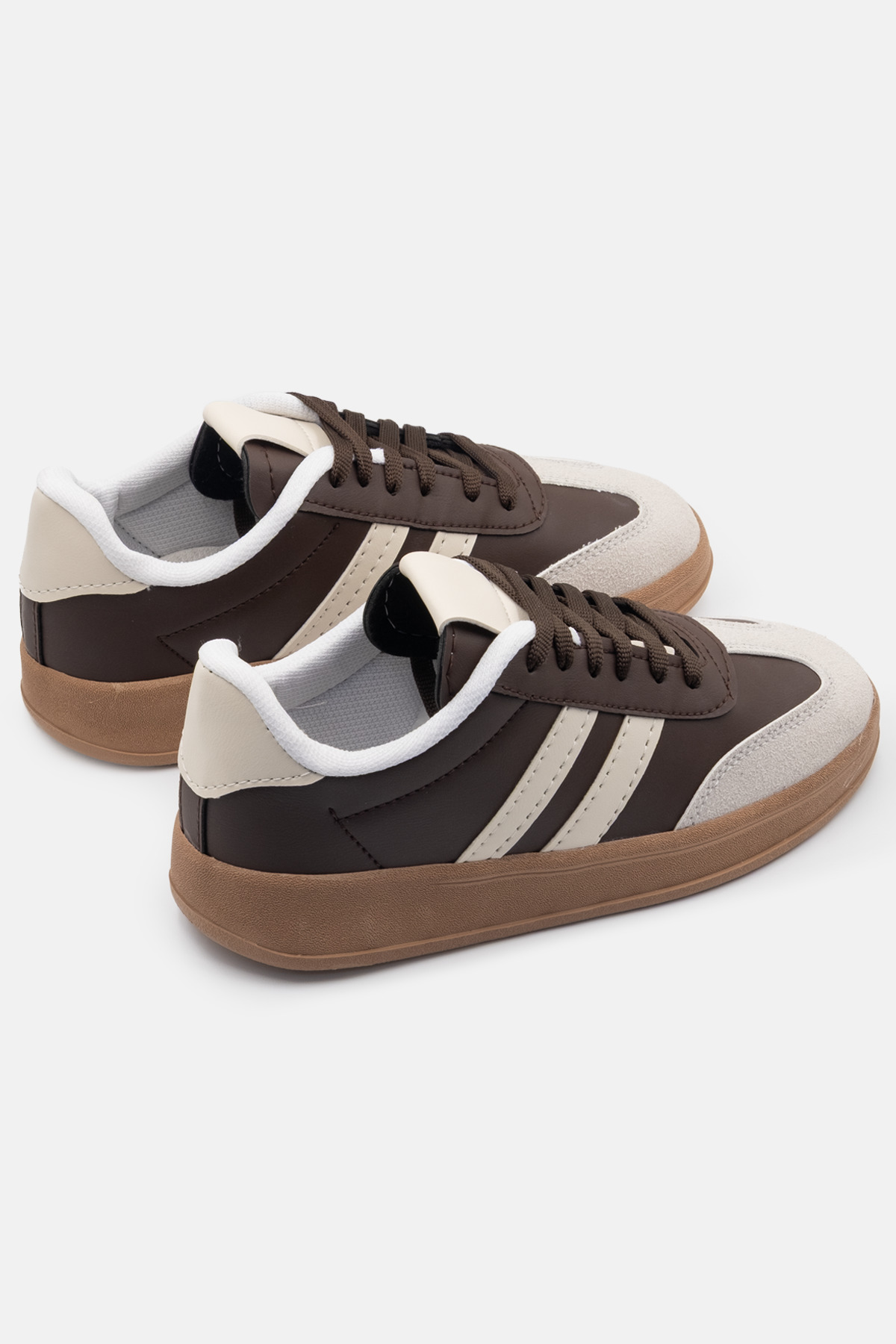 Beınsteps  Sneaker Unisex Kadın Erkek Model Hafif Taban Kahve Bej Günlük Spor Ayakkabı - Görsel 6