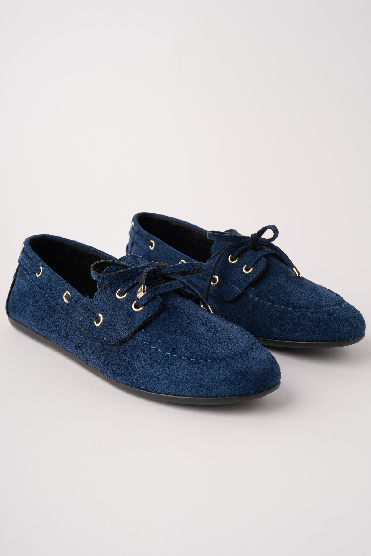 ROSETTEE  Kadın LAJİVERT Dana Süet Loafer Günlük Babet Ayakkabı - Görsel 5