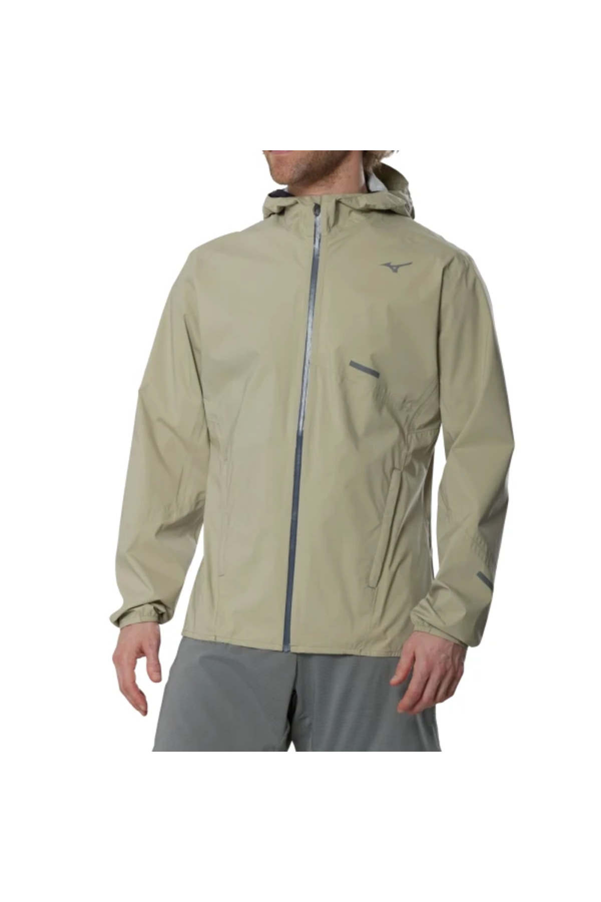 Mizuno Waterproof 20K Hooded Jacket Erkek Yağmurluk Kahverengi