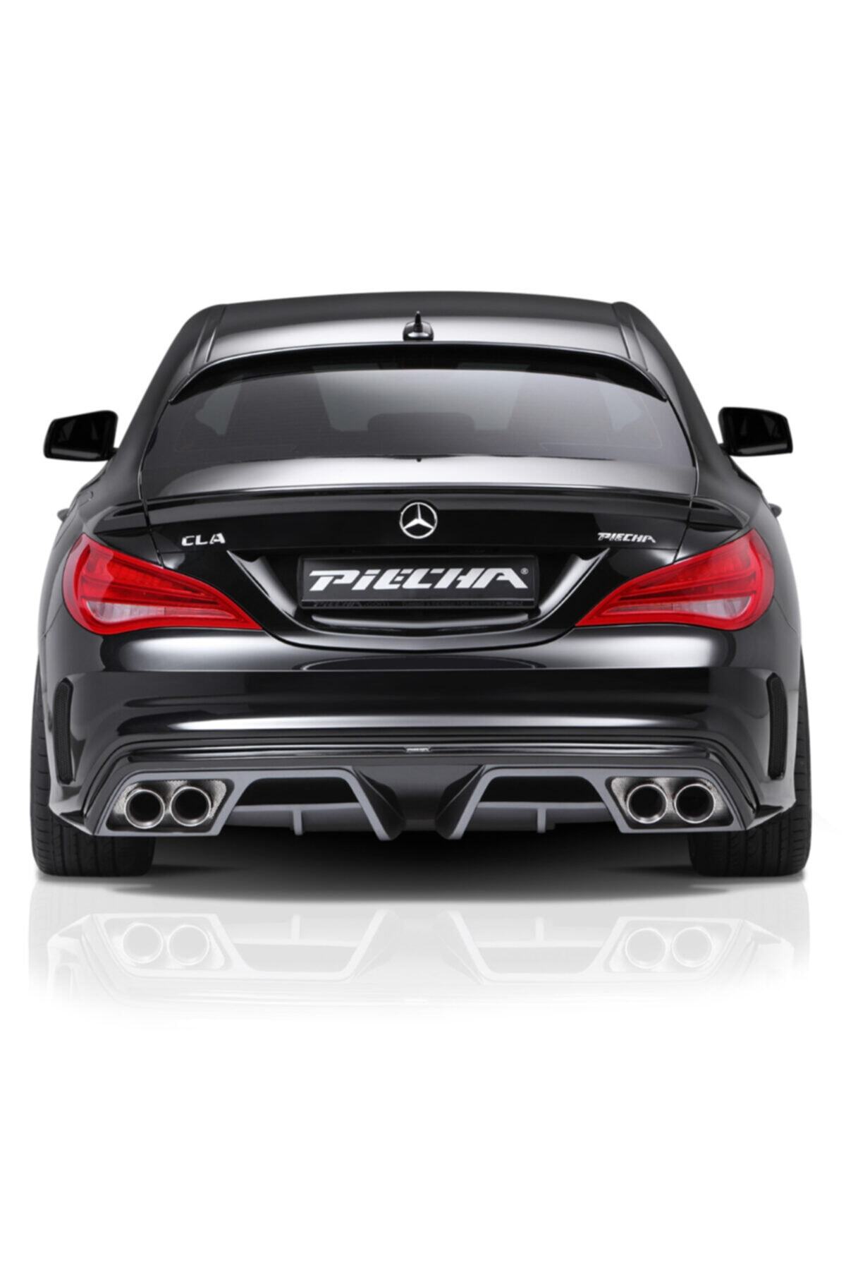 Mercedes W117 uyumlu Cla Serisi Amg Piecha Arka Tampon Difüzör (plastik)