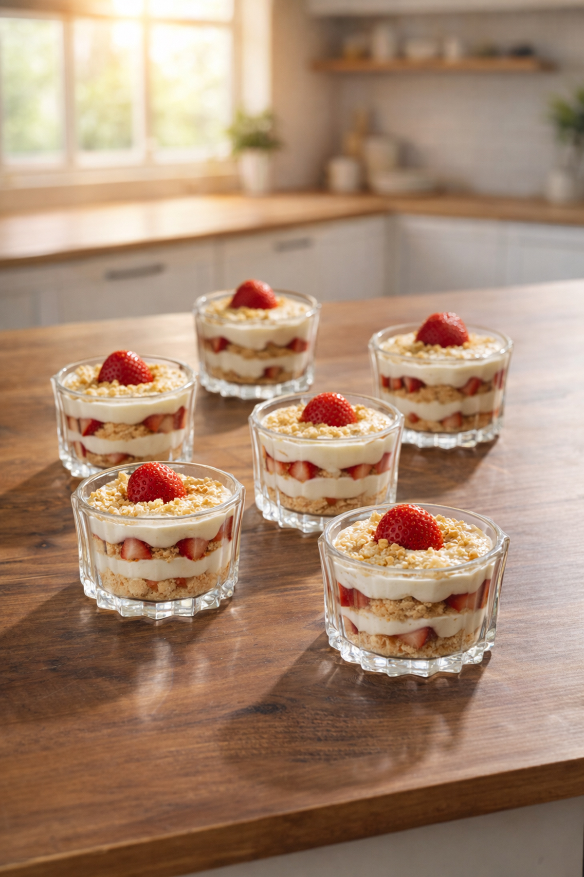 Tulin 6-Piece Glass Bowl Pudding Dessert and Ice Cream Bowl Breakfast Bowl Set Snack Bowl 5x9Cm