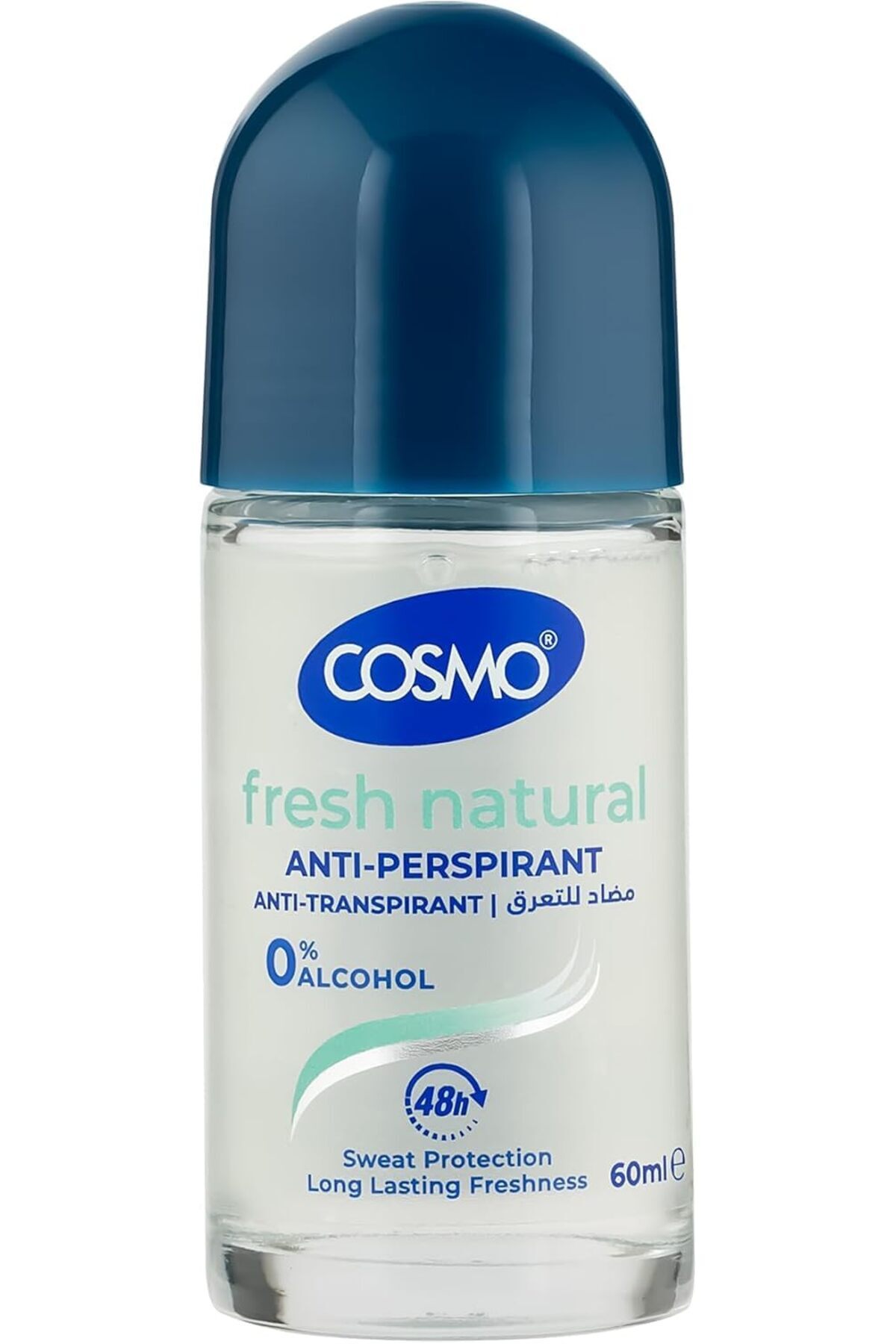 Cosmo Fresh Natural Active Zinc Long-Lasting Freshness Deodorant Roll-On (60ml)