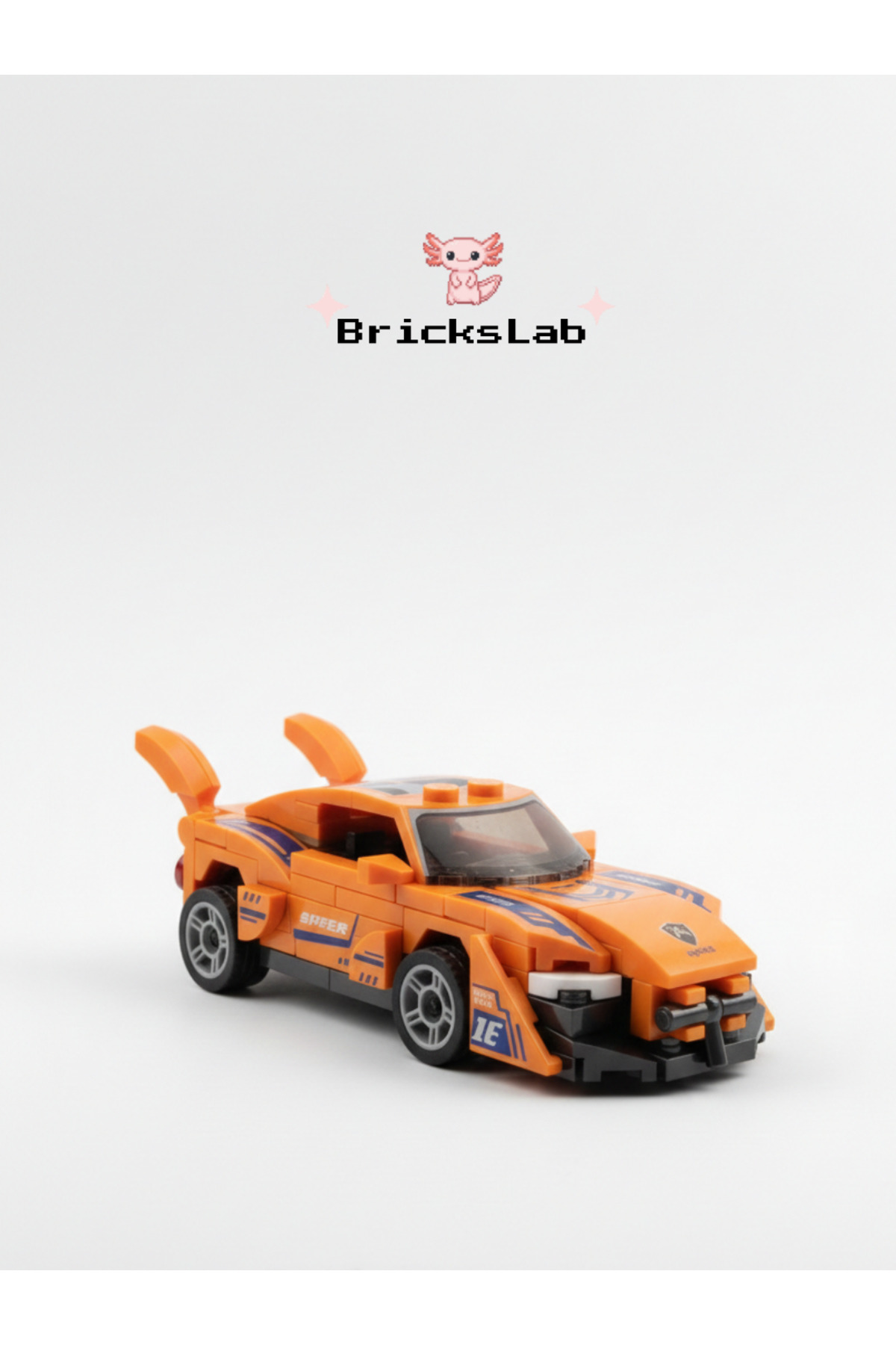 Bricks Mini Lego Çek-Bırak Spor Araba Yapım Seti – Speed 9140-1
