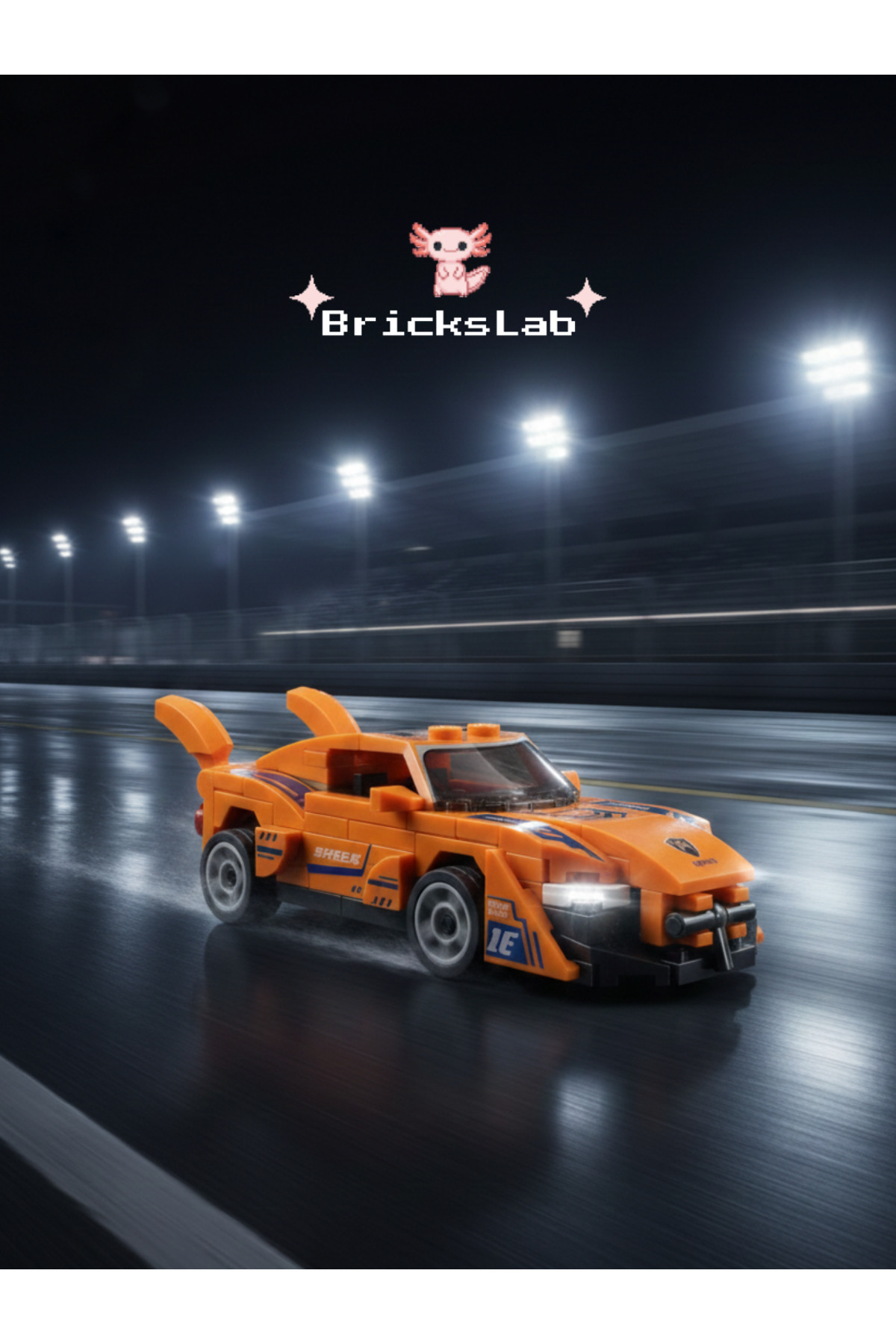 Bricks Mini Lego Çek-Bırak Spor Araba Yapım Seti – Speed 9140-1