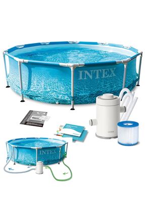 Intex 28208 305x76cm Beachside Prefabrik Havuz 220v Filtreli