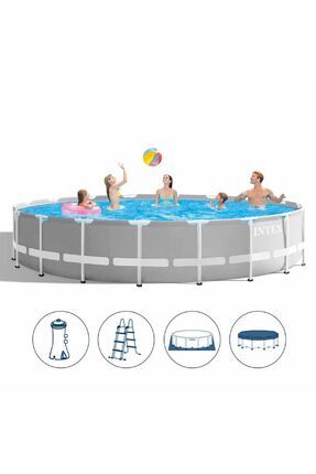 Intex 26732 549x122cm Aile Boyu Büyük Boy Prefabrik Havuz Seti Filtre+Merdive...