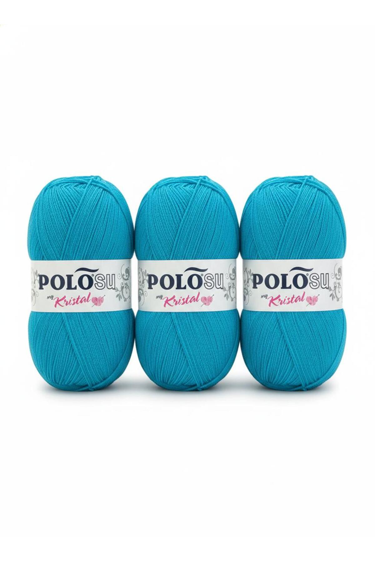 My Crystal Fiber Hand Knitting Rope No:125 PETROLEUM BLUE (3-Pack Advantage)