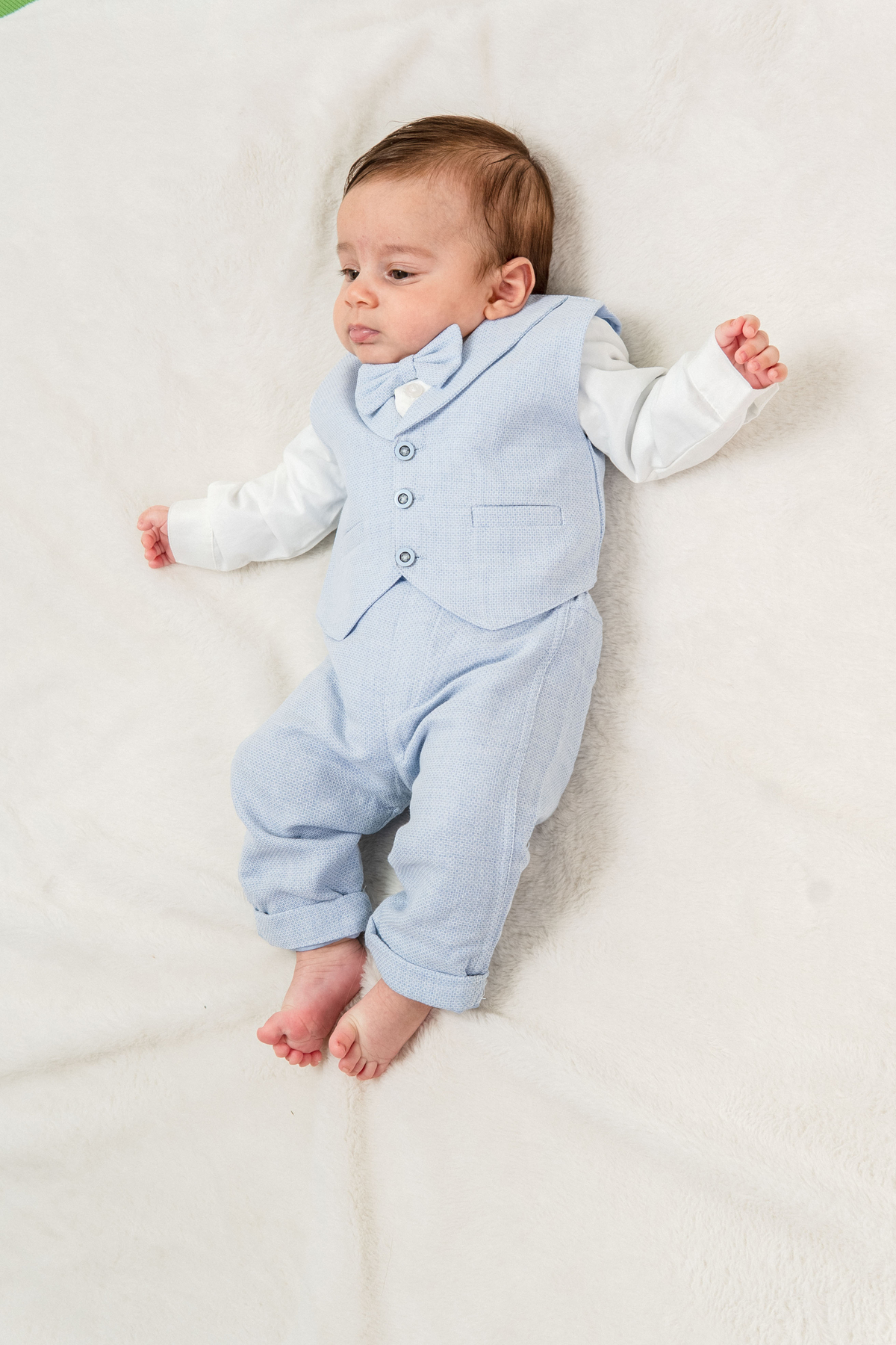 moukou Erkek Bebek Mevlüt & Özel Gün Takımı Kutulu – Papyonlu Yelekli Gömlek Pantolon Seti fotoğrafı 2 (önizleme)