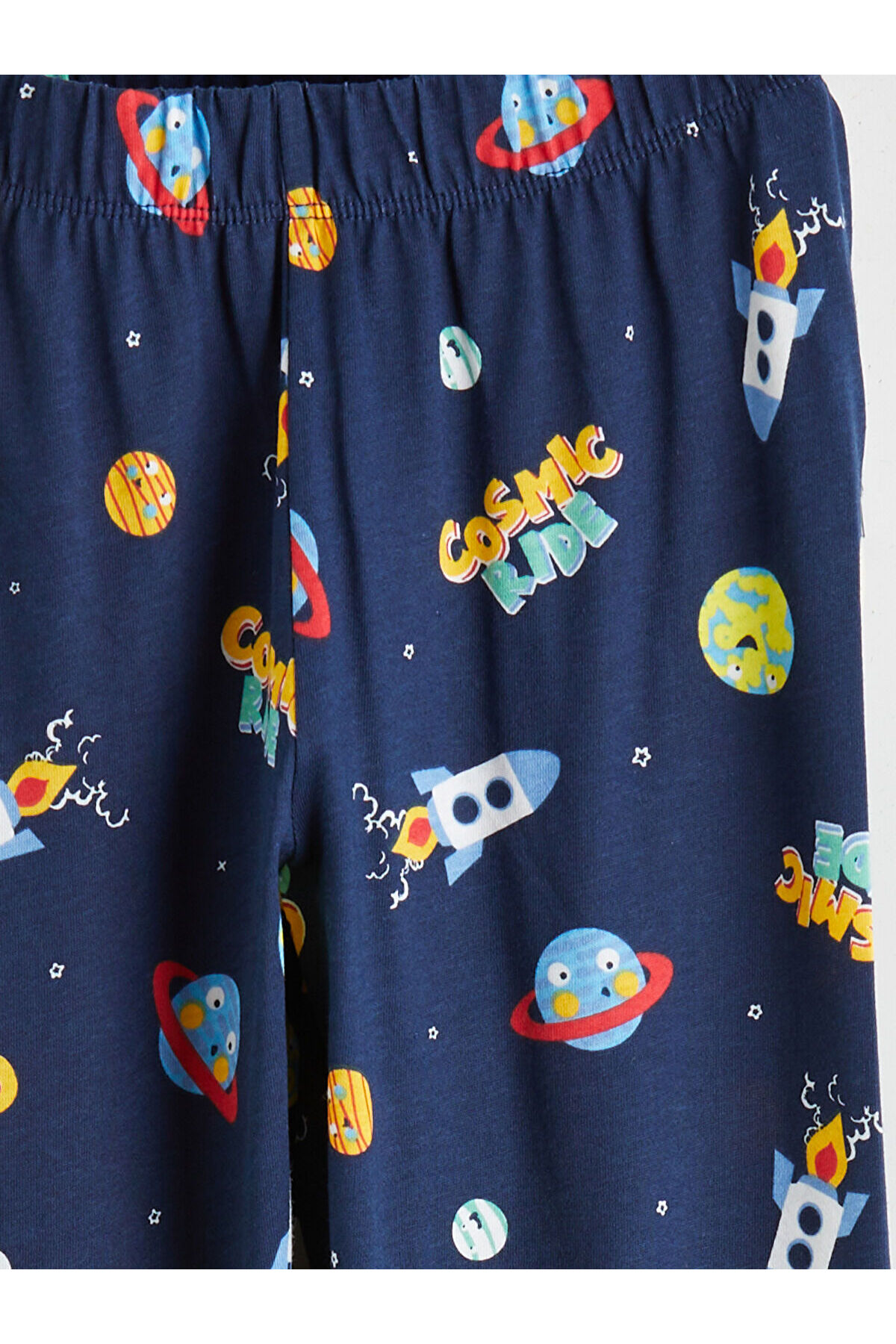 LC Waikiki Bisiklet Yaka Baskılı Erkek Çocuk Pijama Takım fotoğrafı 7 (önizleme)