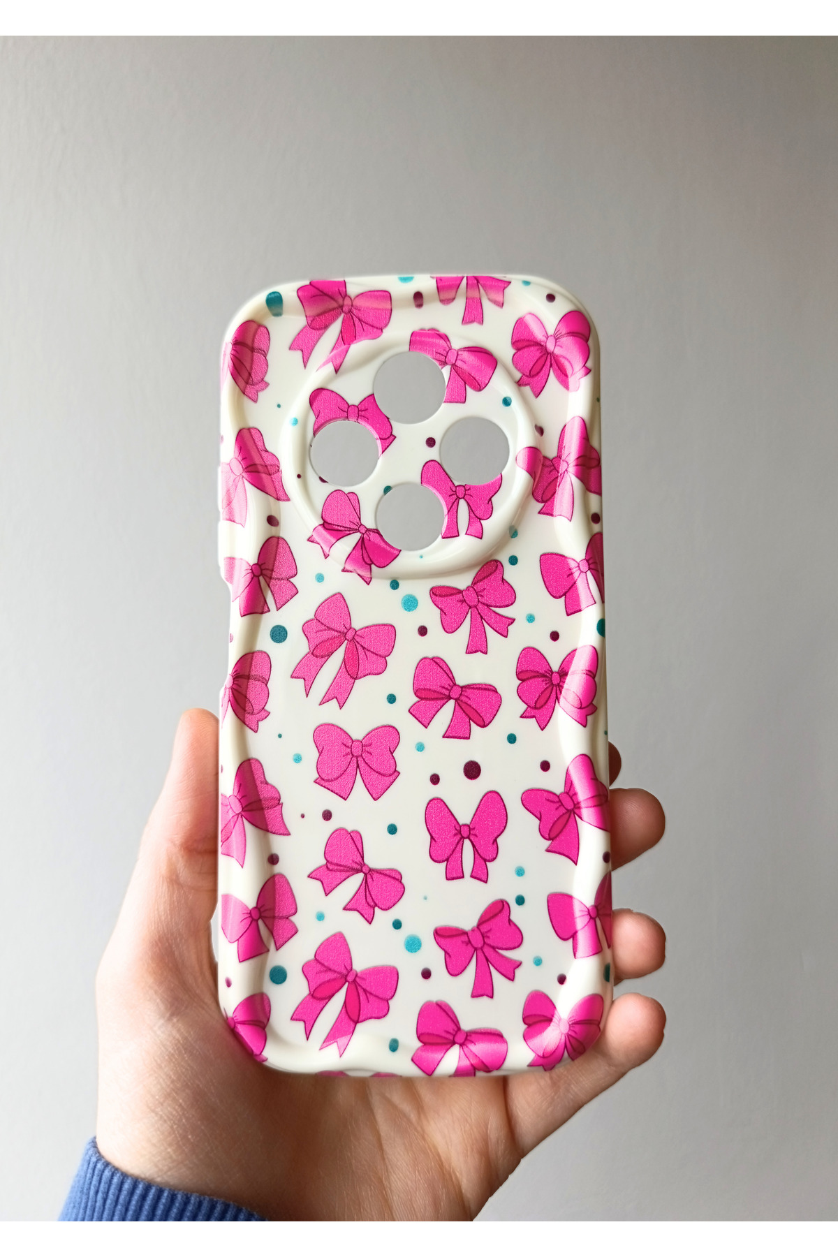 Tecno Spark 30c 4G Case Camera Protected Wave Edge Pattern Printed Silicone Case