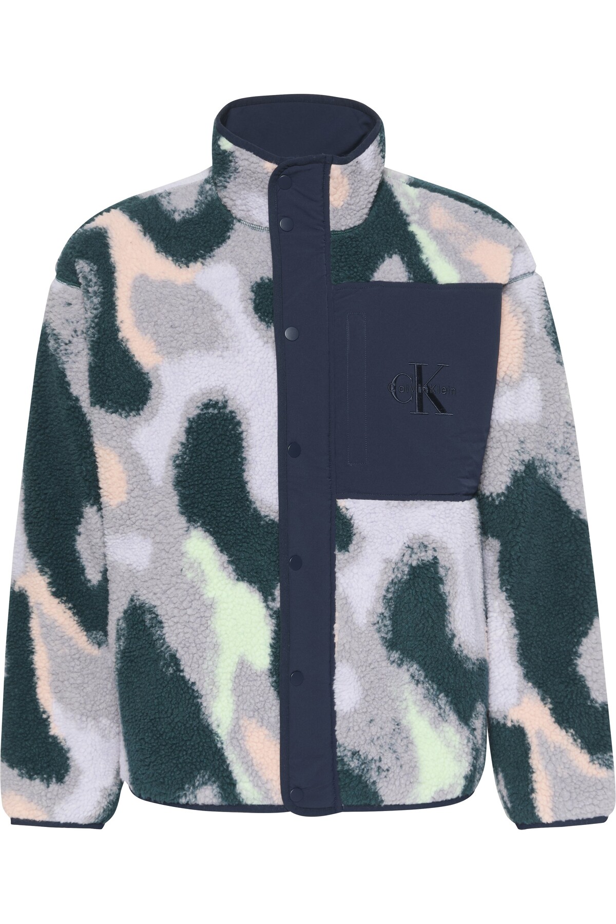 کلوین کلاین ژاکت شرپا LS JACQUARD 5