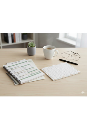 İmajmix A5 Bütçe & Borç Takip Seti – 120 gr Kağıt | Spiralli Defter + Tutkall...