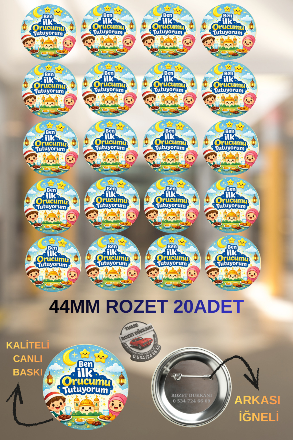I'm Fasting First Badge 20pcs – Ramadan Kids Badge
